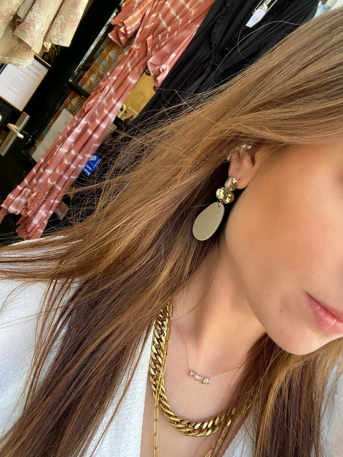 Las Lunas Earrings Quin - Gold