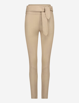 Ibana Leather Pants Paislee - Oyster White