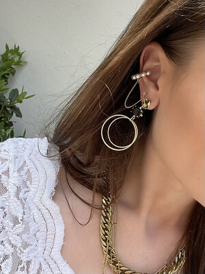 Las Lunas Earrings Saar - Gold