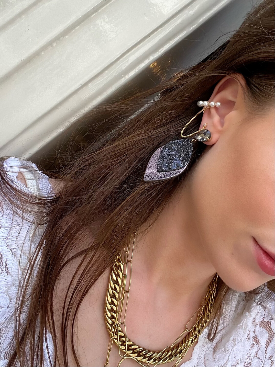 Las Lunas Earrings Lily - Gold