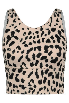 House Of Gravity Crop Top Gravity With Bra - Lava Print