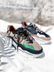 Dwrs Sneakers Pluto - Beige/Green