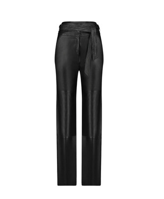 Ibana Leather Pants Pella - Black