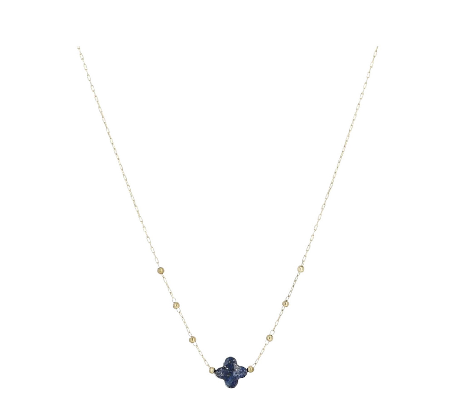Zag Bijoux Chain metallic blauw - Gold