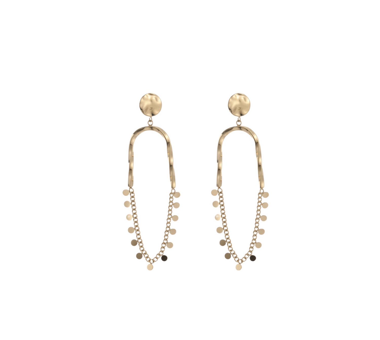 Las Lunas Earrings Jill - Gold