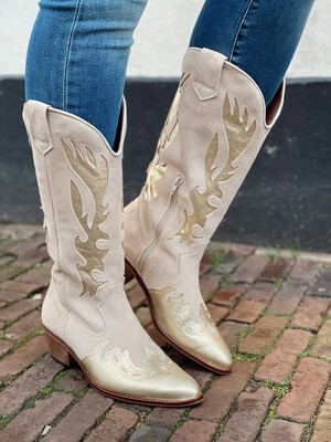 Dwrs Western Boots Regina - Sand/Champagne Dwrs Western Boots Regina - Sand/Champagne