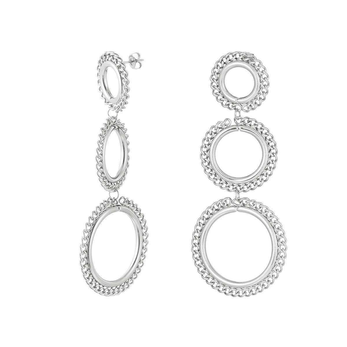 Las Lunas Earrings Jen - Zilver