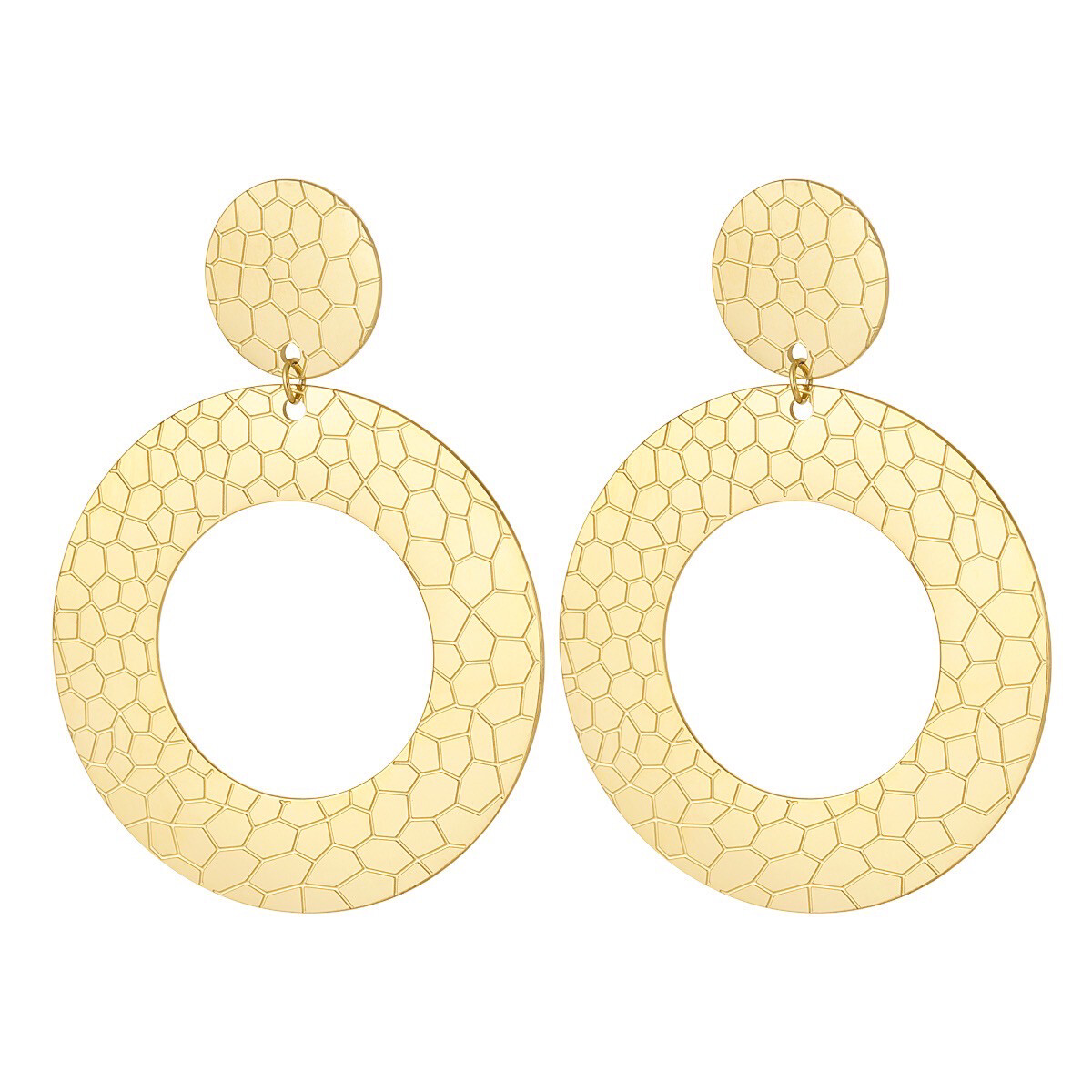 Las Lunas Earrings Snake - Zilver & Gold