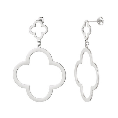 Earrings Klaver - Silver