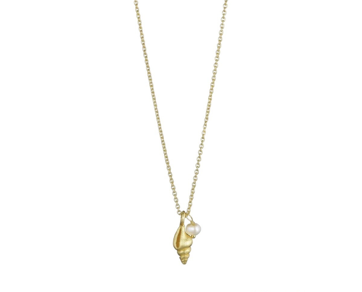 Pure By Nat Chain Shell Beach - Gold