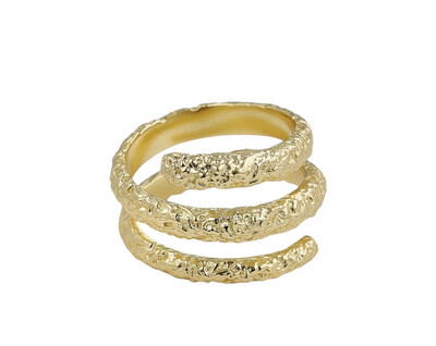 Pure By Nat Ring Spiral - Gold