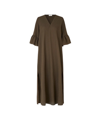 Notes Du Nord Dress Loose Carrie - Espresso