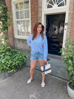 Berenice Short Decoupes Devant - Denim Berenice Short Decoupes Devant - Denim