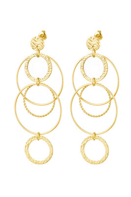 Las Lunas Earrings Diana - Gold