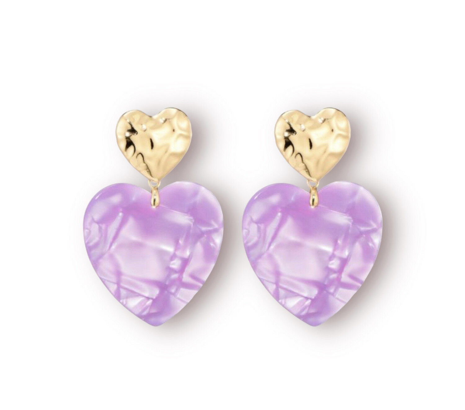 Las Lunas Earrings Happy - Lilac