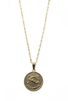 2 The Moon And Back - Chain Aquarius - Gold