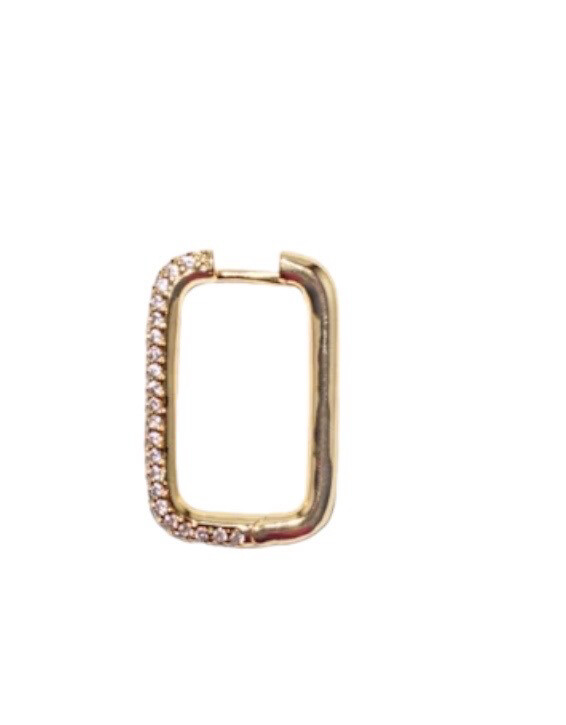 2 The Moon And Back - Hoops Rectangle - Gold