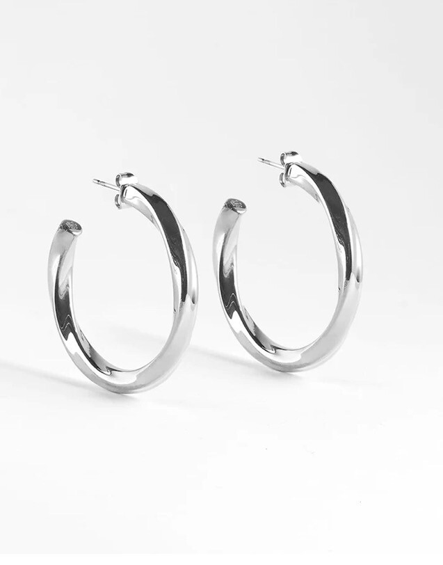 Zag Bijoux Earrings Torti - Silver