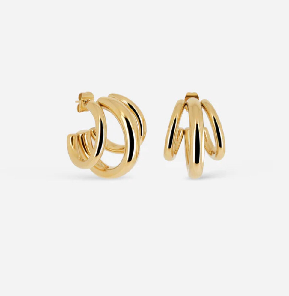 Zag Bijoux Earrings Trilogy - Gold