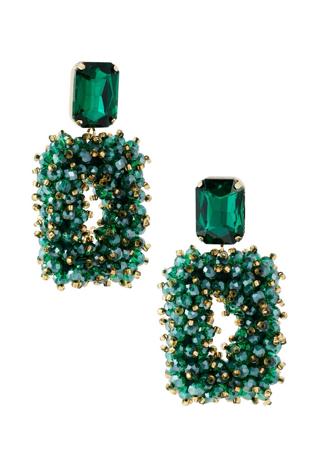 Las Lunas Earrings Glam - Green