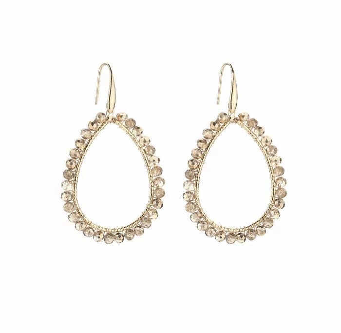 Las Lunas Earrings Cem - Gold Taupe