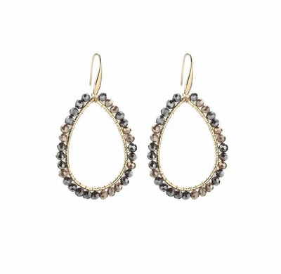 Earrings Cem - Gold Brown