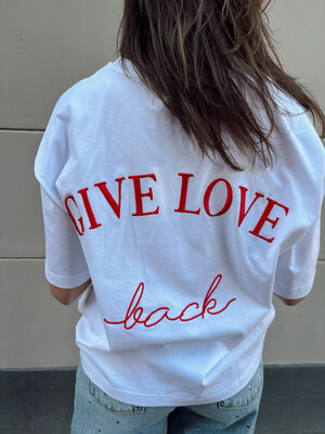 Sofie Schnoor T-shirt Give Love - White