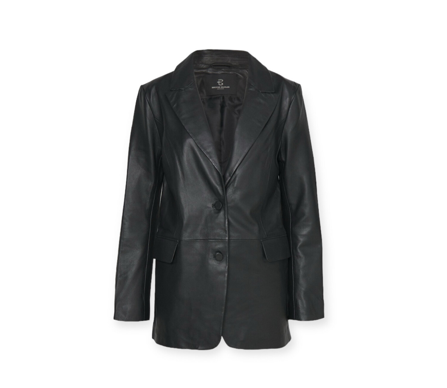 Bruuns Bazaar Leather Blazer Frili - Black Bruuns Bazaar Leather Blazer Frili - Black
