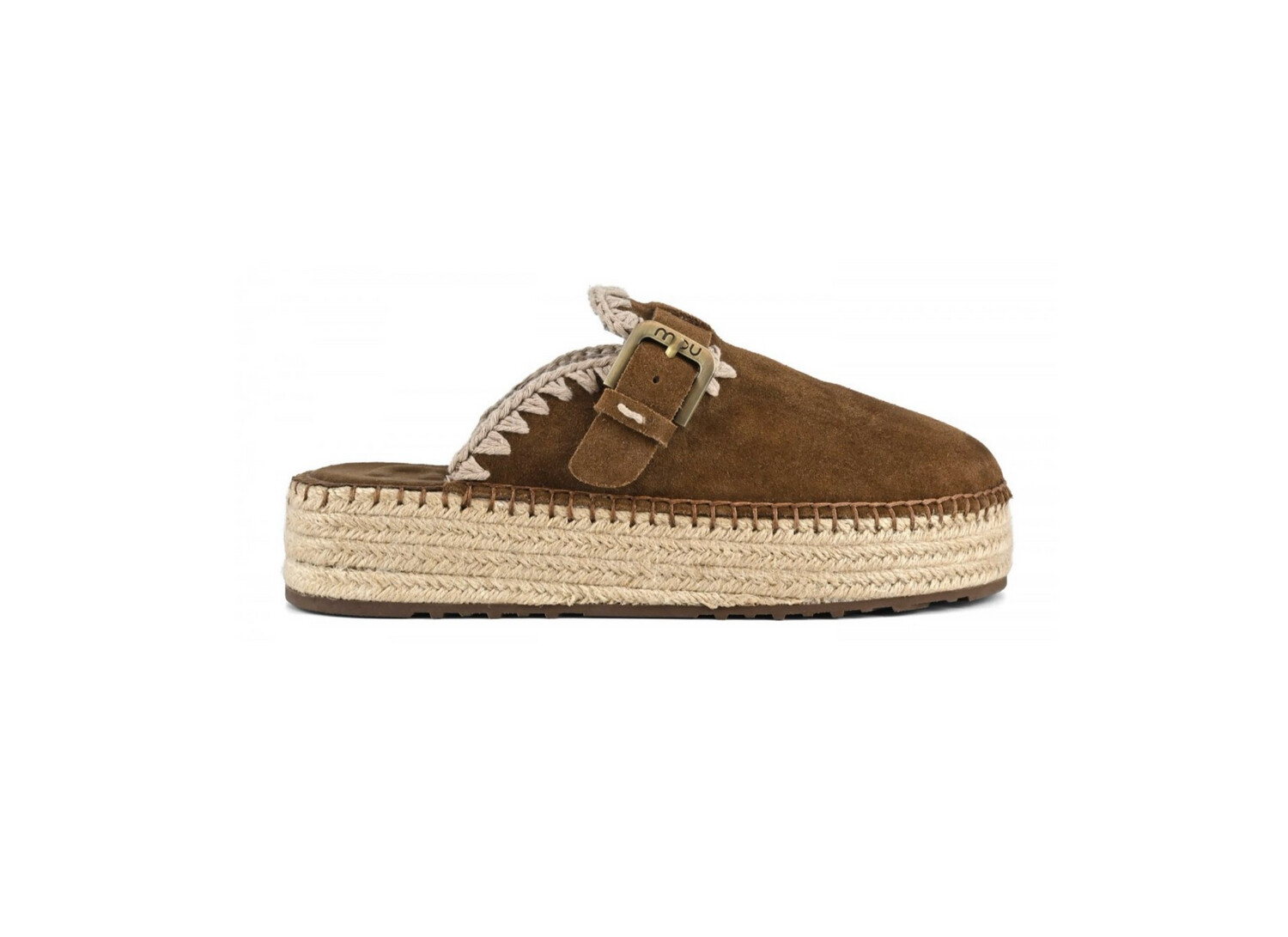 Mou Clog Jute Suede - Nut Brown Mou Clog Jute Suede - Nut Brown