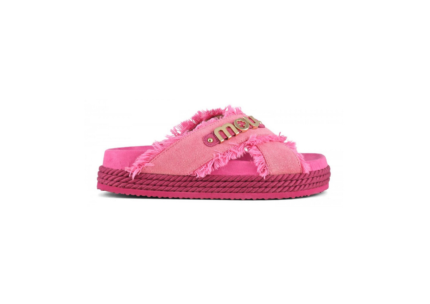Mou Sandal Criss-Cross - Denim Pink