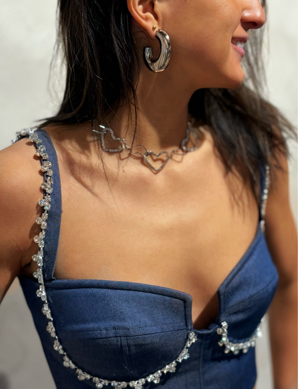 Access Bustier Denim - Blue