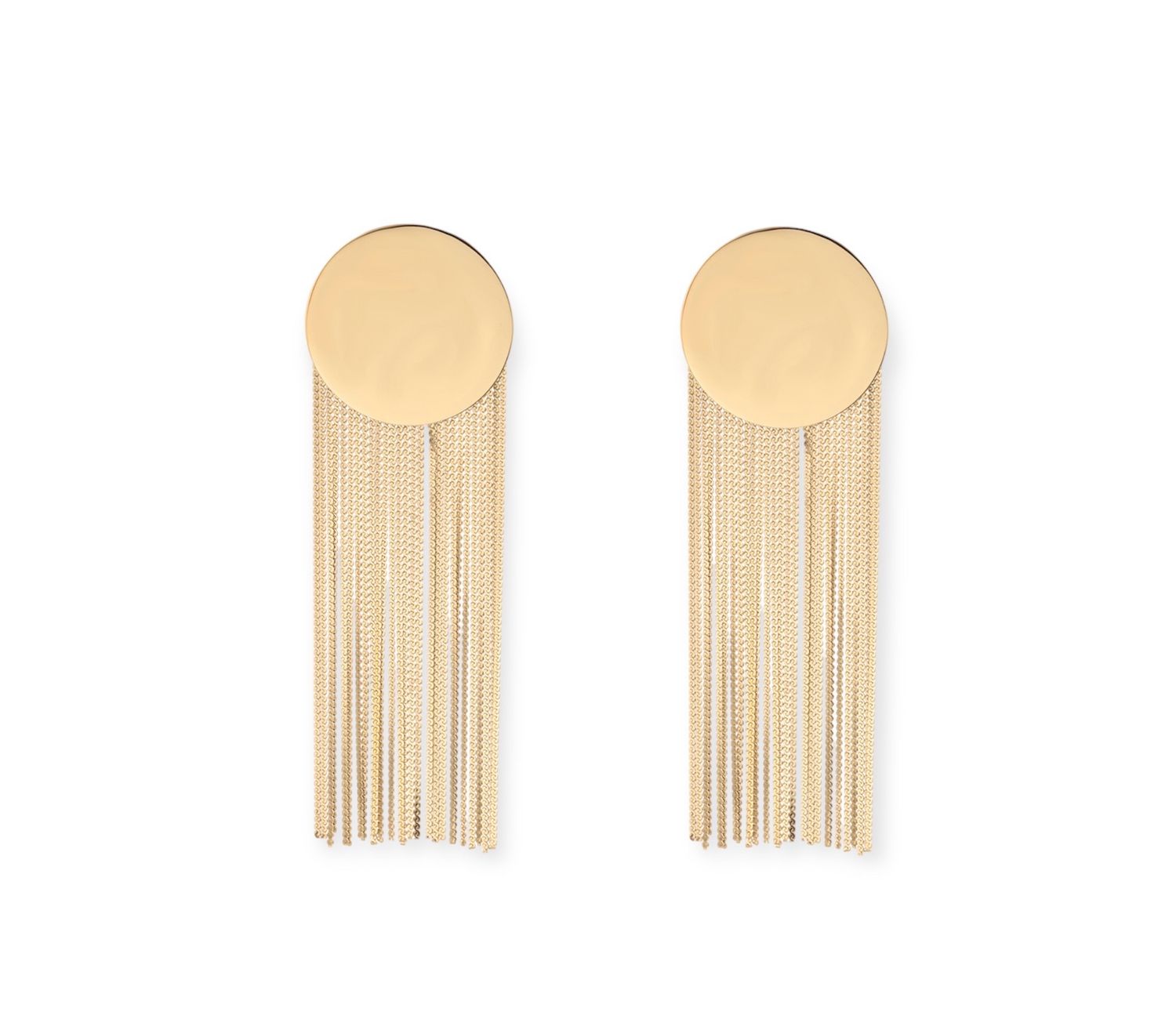 Rose &amp; Camellia Earrings  Waterfall - Gold