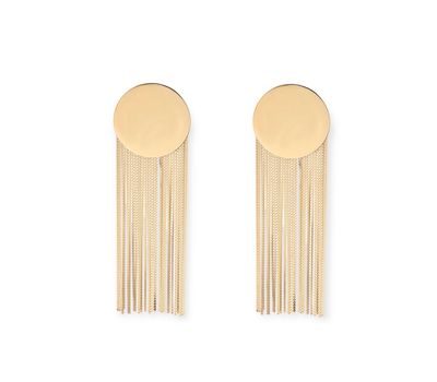 Rose &amp; Camellia Earrings  Waterfall - Gold