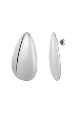 Earrings Flat Drup - Silver