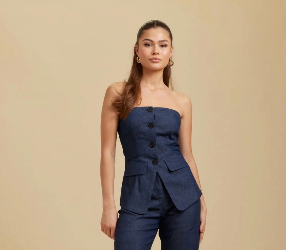 Rut & Circle Top Phoebe - Blue Rut & Circle Top Phoebe - Blue