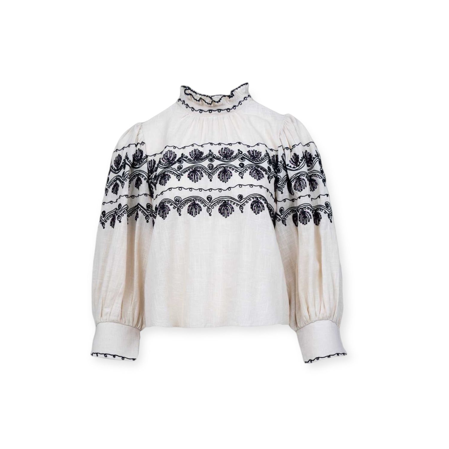 Antik Batik Blouse Nelly - Cream