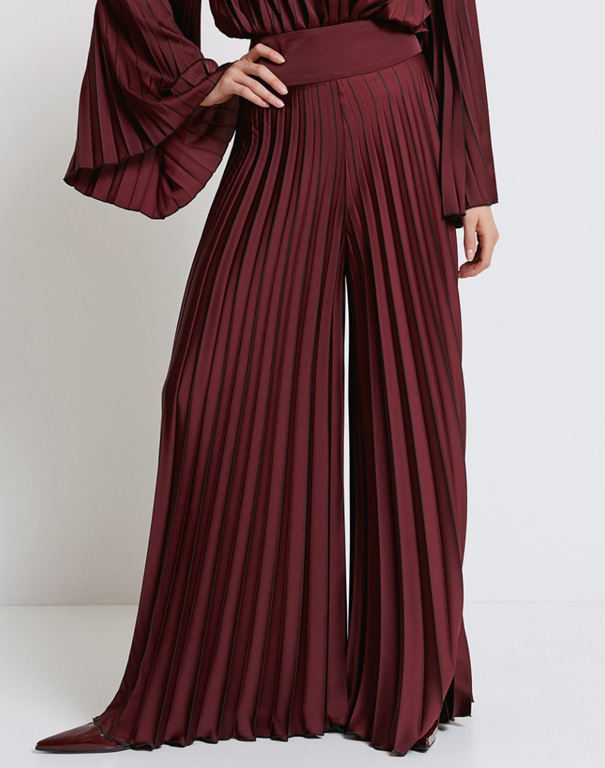 Access Pants Pleated - Bordo Access Pants Pleated - Bordo