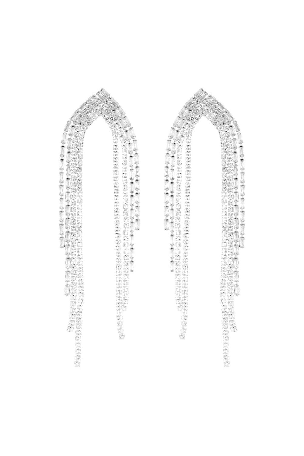 Earrings Sparkle Romance - Silver