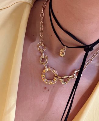 Rose &amp; Camellia Chain Love - Gold