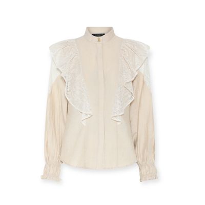 Bruuns Bazaar Bloes HispidusBBYona Shirt - Sand Bruuns Bazaar Bloes HispidusBBYona Shirt - Sand