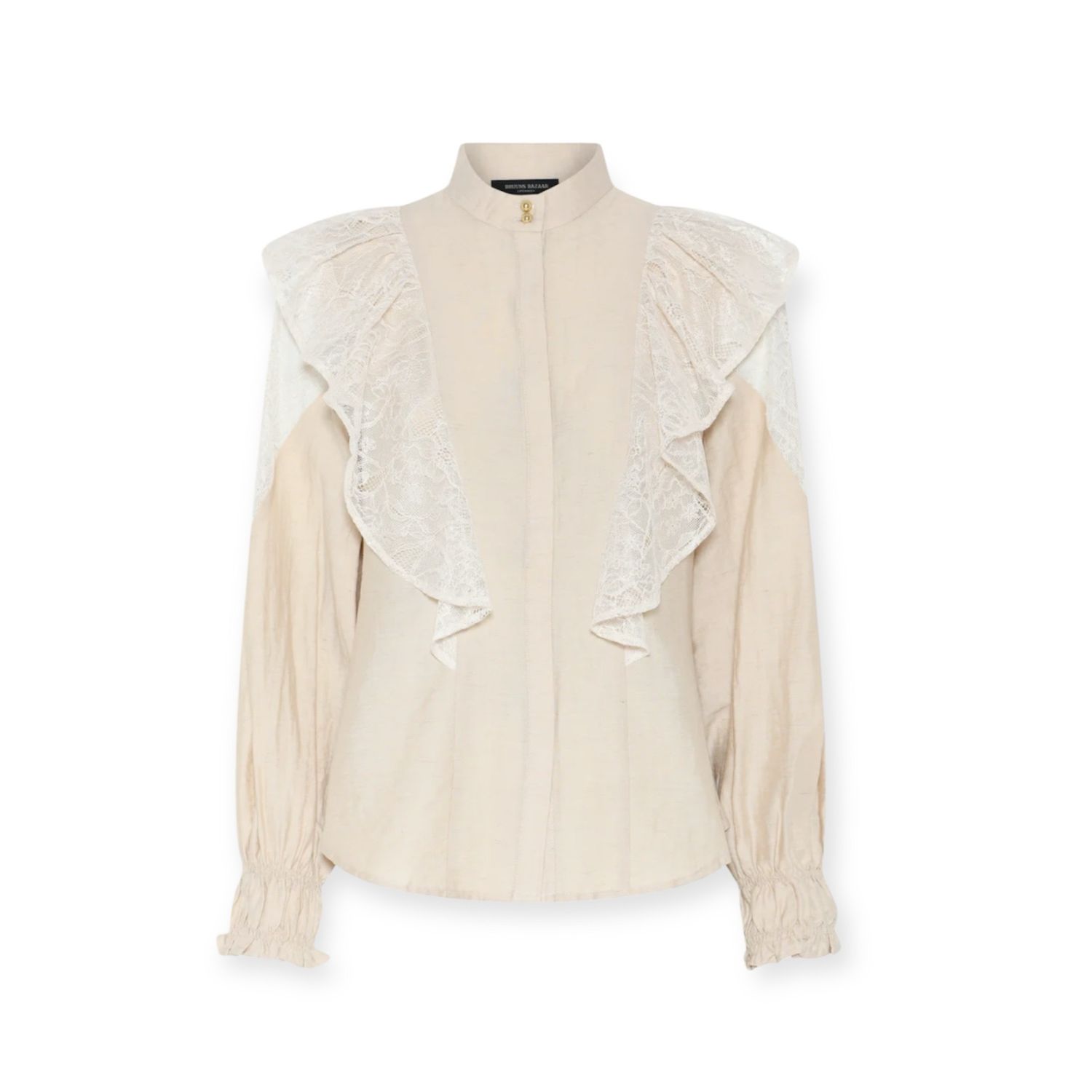 Bruuns Bazaar Bloes HispidusBBYona Shirt - Sand