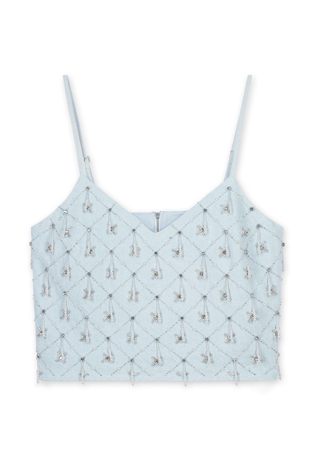 Homage Top With Embellisment - Sparkle Blue