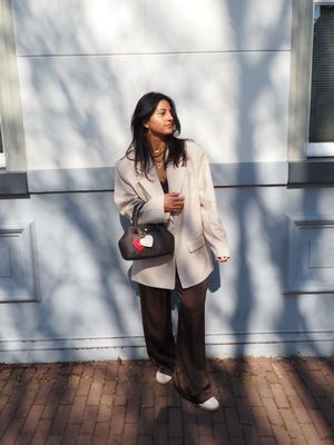 Viveh Satin Pants Cedar - Brown Viveh Satin Pants Cedar - Brown