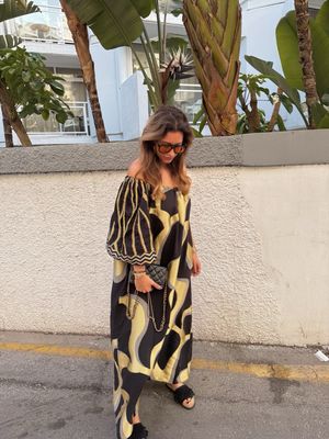 Nema Dress Golden Girl - Black