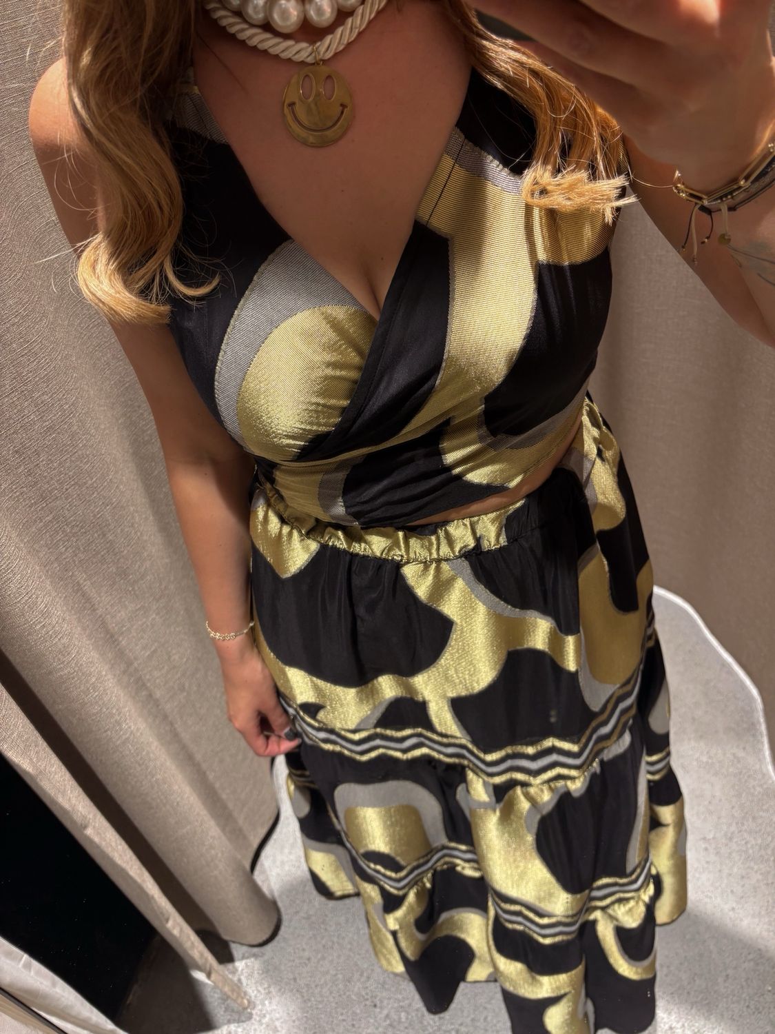 Nema Top Golden Girl - Black