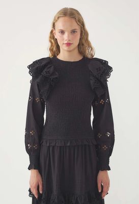 Antik Batik Top Vivian - Black