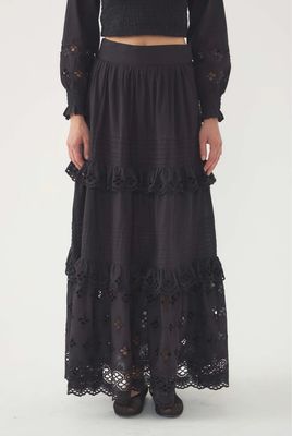 Antik Batik Maxi Skirt Vivian - Black
