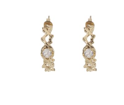 Rose &amp; Camellia Earrings Fantasy - Gold