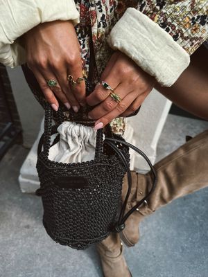 Antik Batik Bag Bucket Meryl - Black