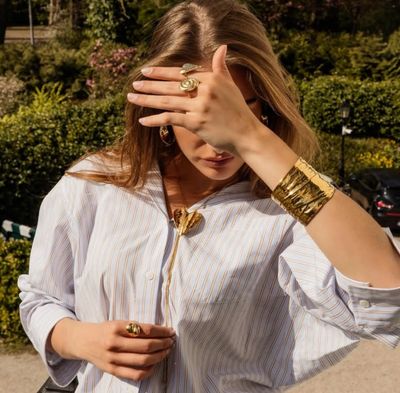 Rose &amp; Camelia Bracelet Yannick - Gold